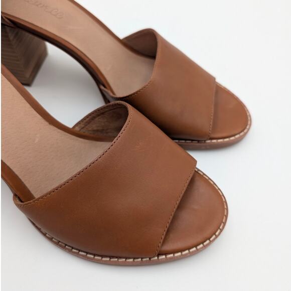 Madewell Paulette Block Heel Sandal Women's English Saddle Size US10 EU41 - Picture 7 of 11